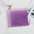 Jelly Laser Coin Purse Transparent Hanging Portable Card Holder10.7*9.5cm