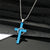 Jewelry Trend Punk Stainless Steel Color Cross Belt Ring Rock Geometric Sweater Chain