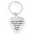 Keychain Pendant Lettering Metal Heart Pendant Europe And America  Stainless Steel Ornament Heart-Shaped Metal Keychains