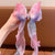 Kid'S Casual Simple Style Bow Knot Synthetic Yarn Mixed Materials Hair Clip