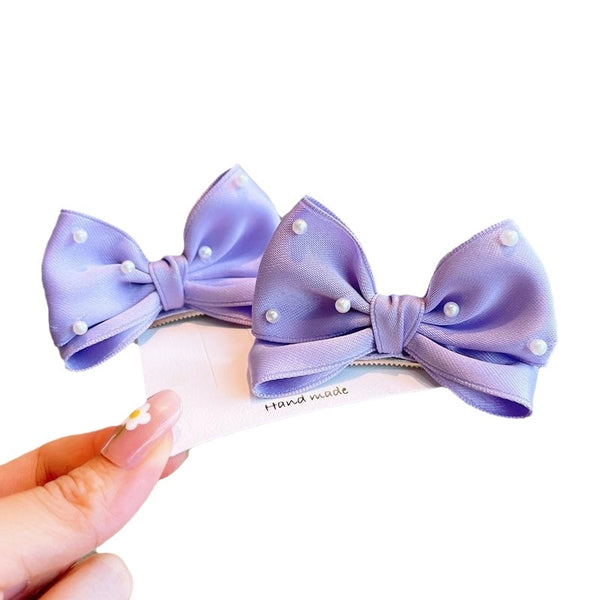 Kid'S Cute Bow Knot Cloth Hair Clip