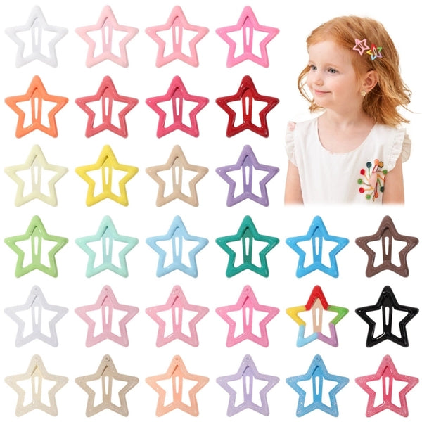 Kid'S Cute Cartoon Star Plastic Hair Clip