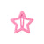 Kid'S Cute Cartoon Star Plastic Hair Clip