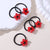 Kid'S Cute Cherry Flower Bow Knot Plastic Hair Tie