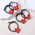 Kid'S Cute Cherry Flower Bow Knot Plastic Hair Tie