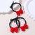 Kid'S Cute Cherry Flower Bow Knot Plastic Hair Tie