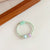 Kid'S Cute Simple Style Geometric Arylic Rubber Band Hair Tie