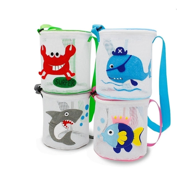 Kid'S Medium PVC Animal Underwater World Vacation Zipper Beach Bag