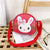 Kid'S Pu Leather Animal Cartoon Cute Semicircle Zipper Crossbody Bag