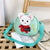 Kid'S Pu Leather Animal Cartoon Cute Semicircle Zipper Crossbody Bag