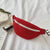 Kid'S Small Canvas Solid Color Basic Shell Lock Clasp Fanny Pack