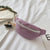 Kid'S Small Canvas Solid Color Basic Shell Lock Clasp Fanny Pack