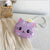 Kid'S Small Pu Leather Cat Cute Round Zipper Crossbody Bag