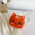 Kid'S Small Pu Leather Cat Cute Round Zipper Crossbody Bag