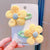 Kid'S Sweet Flower Cloth Sequins Net Yarn Hair Clip