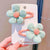 Kid'S Sweet Flower Cloth Sequins Net Yarn Hair Clip