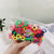 Kid'S Sweet Rainbow Plastic Contrast Collar Hair Tie