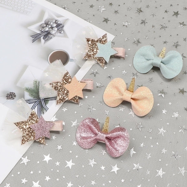 Kid's Cute  Bow Knot Cloth Handmade Hair Clip