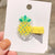 Kid's Cute Cartoon Fruit Alloy Rubber Sequins Hair Clip