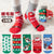 Kid's Fashion Christmas Tree Snowman Cotton Blend Ankle Socks 1 Set