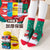 Kid's Fashion Christmas Tree Snowman Cotton Blend Ankle Socks 1 Set