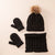 Kid's Fashion Solid Color Pom Poms Wool Cap