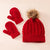 Kid's Fashion Solid Color Pom Poms Wool Cap