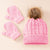 Kid's Fashion Solid Color Pom Poms Wool Cap