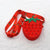 Kid's Medium Silica Gel Fruit Cute Profiled Zipper Crossbody Bag