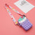 Kid's Medium Silica Gel Fruit Cute Profiled Zipper Crossbody Bag