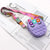 Kid's Medium Silica Gel Fruit Cute Profiled Zipper Crossbody Bag