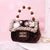 Kid's Mini Plush Color Block Cute Square Flip Cover Handbag