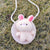 Kid's Mini Spring&summer Straw Animal Cute Round Zipper Shoulder Bag