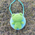 Kid's Mini Spring&summer Straw Animal Cute Round Zipper Shoulder Bag