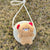 Kid's Mini Spring&summer Straw Animal Cute Round Zipper Shoulder Bag