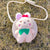 Kid's Mini Spring&summer Straw Animal Cute Round Zipper Shoulder Bag