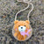 Kid's Mini Spring&summer Straw Animal Cute Round Zipper Shoulder Bag