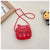 Kid's Pu Leather Animal Cute Semicircle Zipper Crossbody Bag