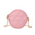 Kid's Pu Leather Heart Shape Cute Round Zipper Crossbody Bag