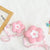 Kid's Silica Gel Flower Cute Round Zipper Crossbody Bag