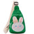 Kid's Small Canvas Animal Fruit Cute Zipper Crossbody Bag