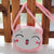 Kid's Small Plush Rabbit Cat Elephant Cute Zipper Crossbody Bag