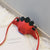 Kid's Small Pu Leather Dinosaur Cute Dumpling Shape Lock Clasp Crossbody Bag