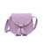 Kid's Small Pu Leather Solid Color Cute Tassel Square Flip Cover Crossbody Bag