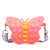 Kid's Small Silica Gel Butterfly Cute Zipper Crossbody Bag