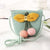 Kid's Small Straw Flower Cute Bucket Zipper Shoulder Bag Crossbody Bag