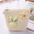 Kid's Small Straw Flower Cute Bucket Zipper Shoulder Bag Crossbody Bag