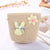 Kid's Small Straw Flower Cute Bucket Zipper Shoulder Bag Crossbody Bag