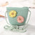 Kid's Small Straw Flower Cute Bucket Zipper Shoulder Bag Crossbody Bag