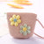 Kid's Small Straw Flower Cute Bucket Zipper Shoulder Bag Crossbody Bag